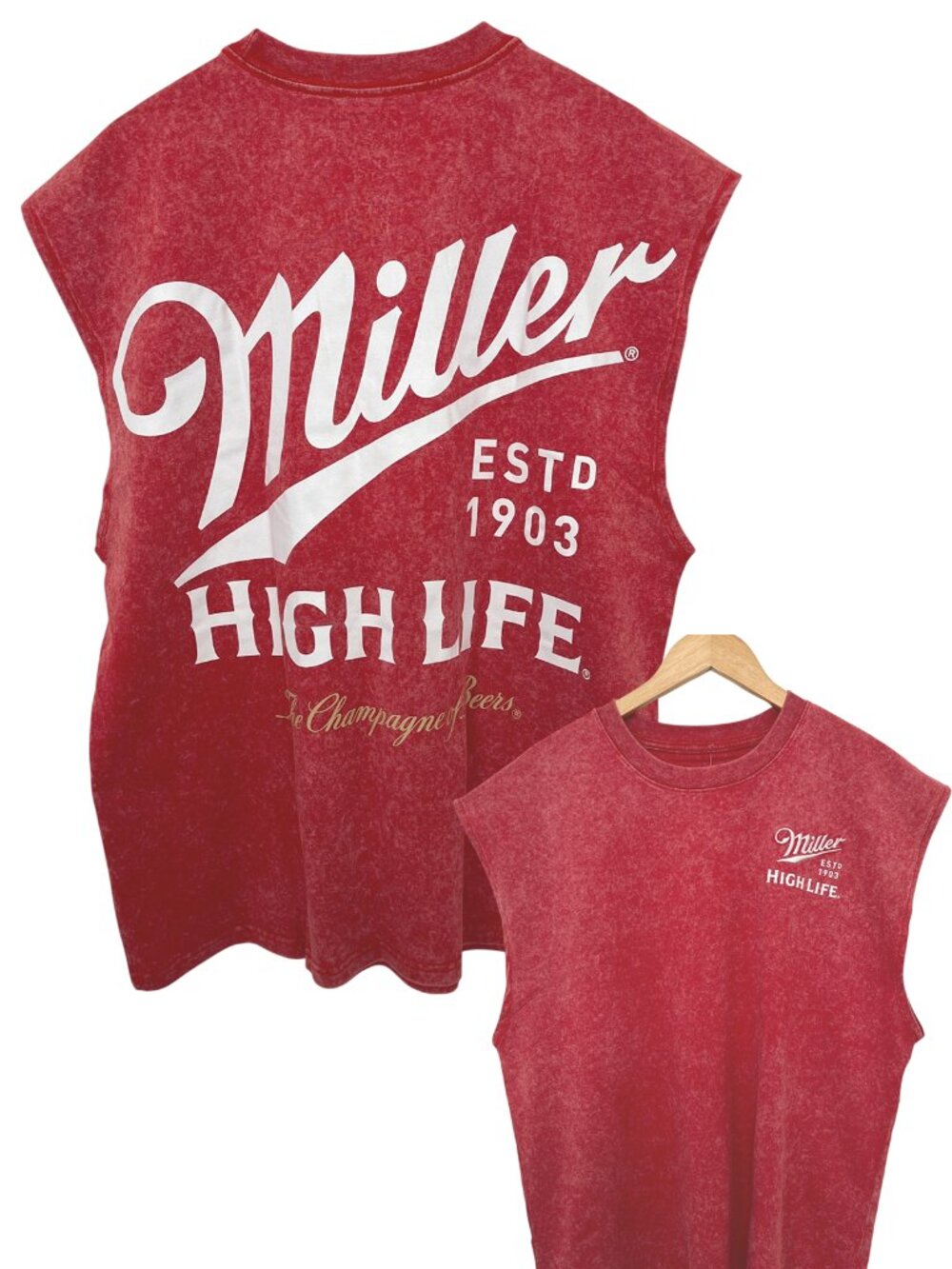 Miller High Life Men’s Sleeveless T-Shirt Large NWT